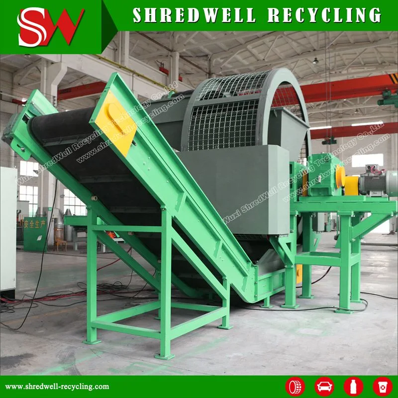 Rubber Recycling Plant to Shred Truck/Passenger Tires Into Chips