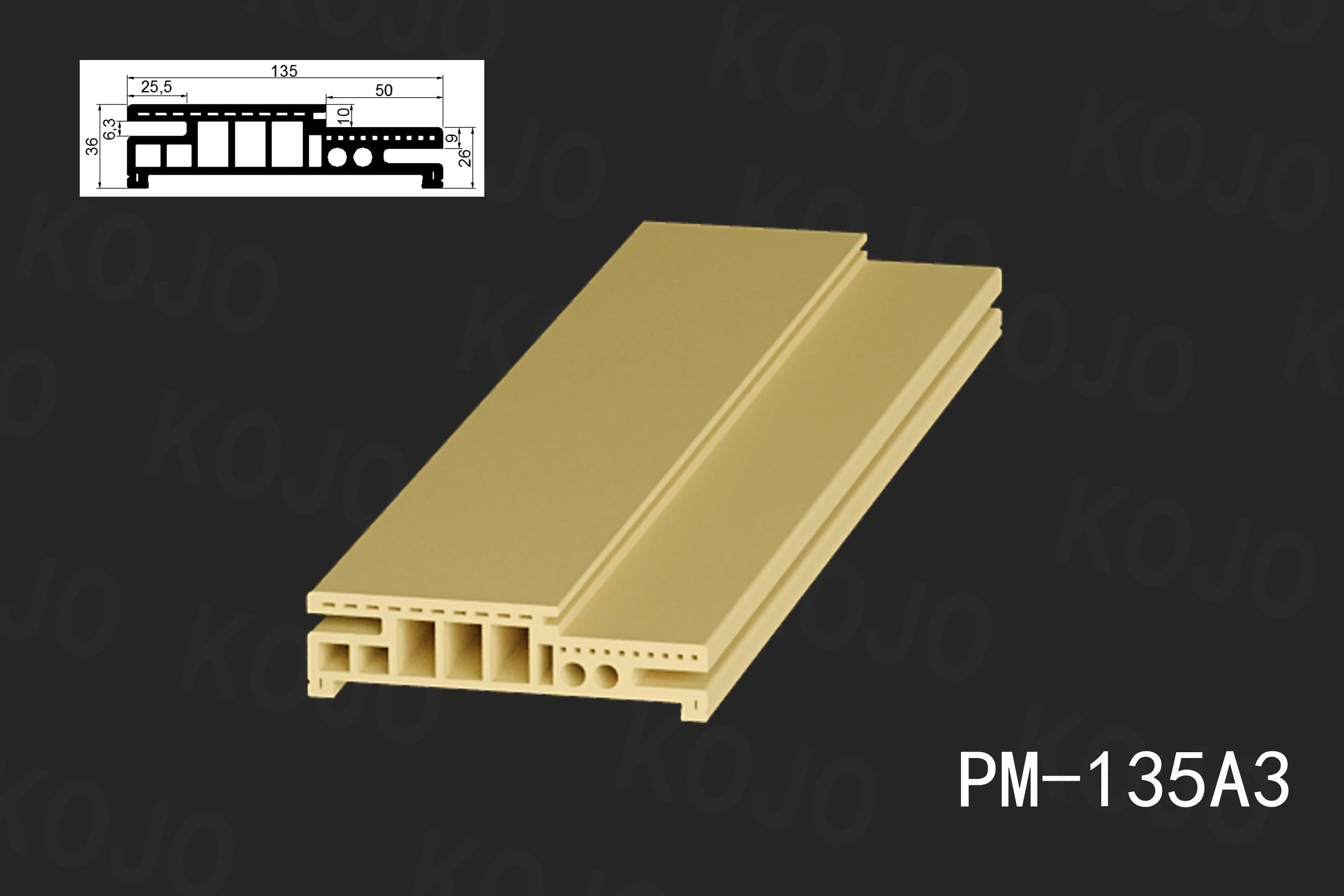 Marco WPC de alta calidad adecuado para puerta WPC de 45mm espesores