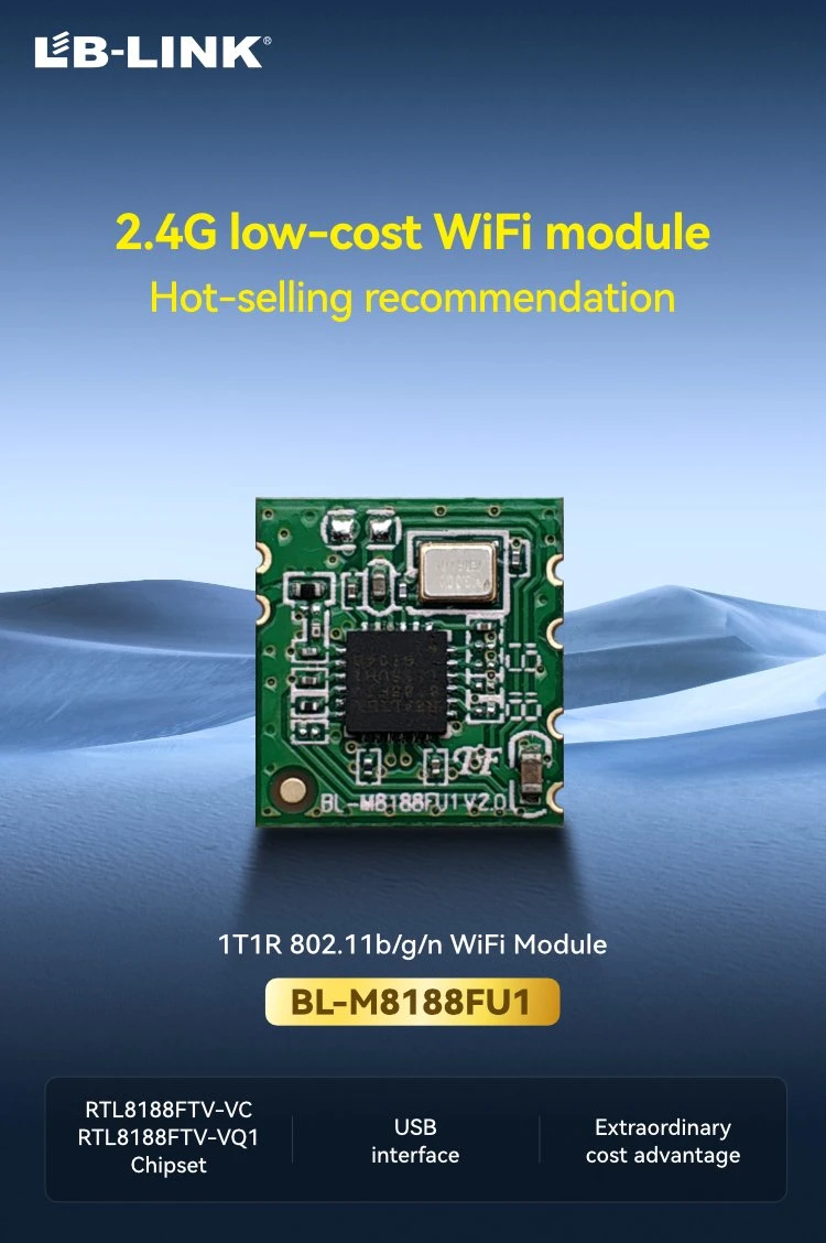 MODULE WLAN 1T1R monobande HAUTEMENT intégré LB-LINK BL-M8188FU1