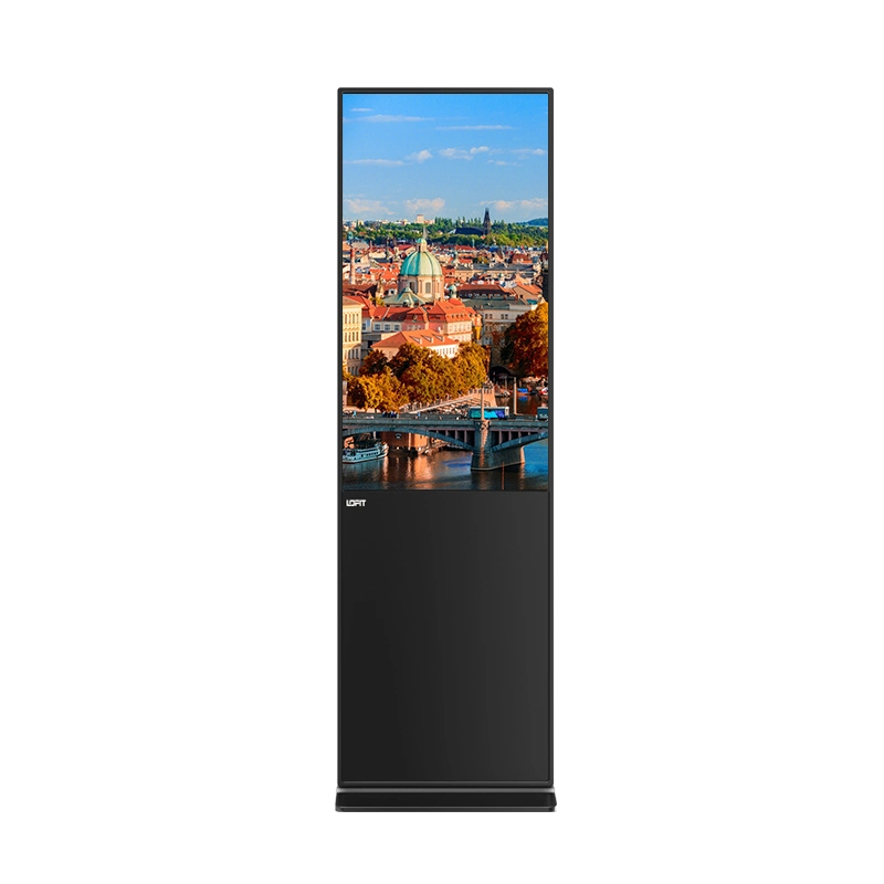 Lofit 49 55 Zoll Android Totem Boden Standfuß LCD Interaktiver Kiosk Touchscreen Digital Signage Display Werbeplayer