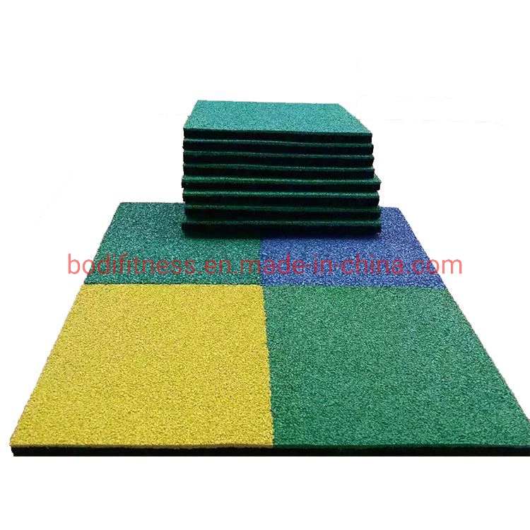 Indoor Playground Rubber Tile Fitness Rubber Mat Fitness Gym Rubber Floor