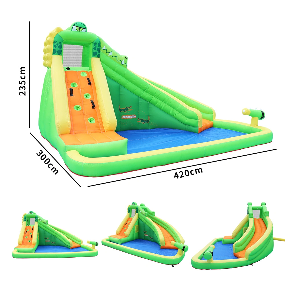 Un château gonflable gonflable commerciale avec toboggan, château gonflable utilisée pour les enfants de saut