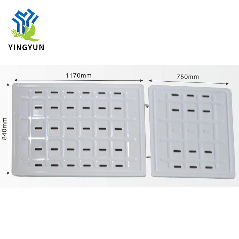 Estructura de panel de acero al carbono de la cama de hospital de un solo cigüeñal manual