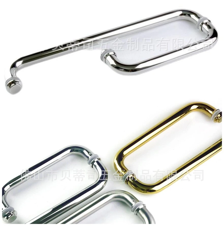 Wholesale OEM Bathroom Shower Enclosure Hardware Accessories Fittings Grab Bar Glass Door Pull Handle & Towel Bar Combo China Manufacturer