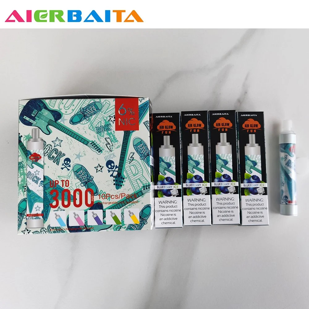 Cigarro Electronico Vape Cartridge 6% نيكوتين ملح يترك يدخّن 3000 مبسح E سيجارة