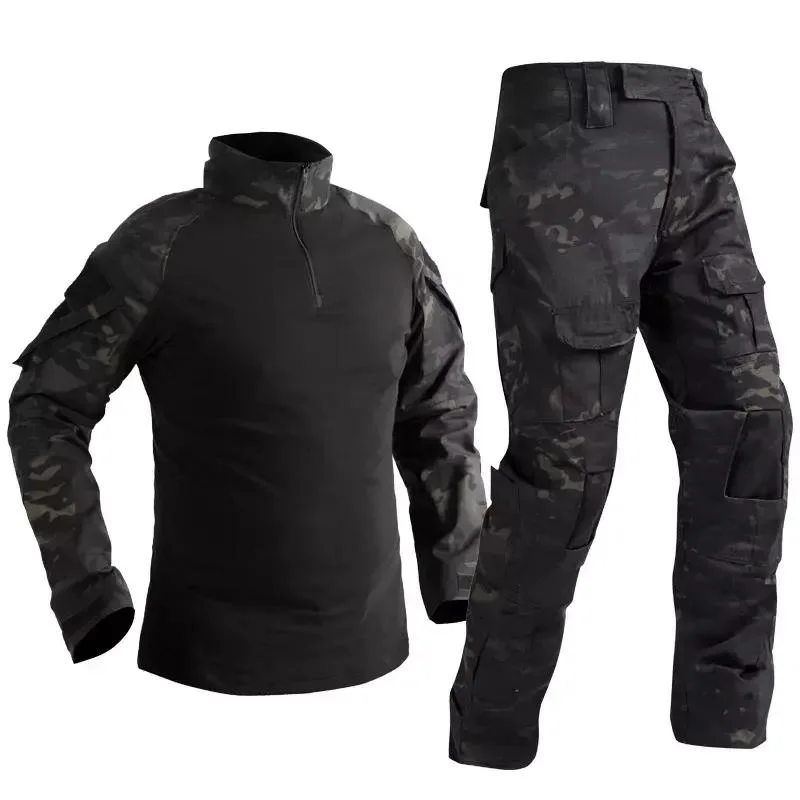 New Style Men's Tactical Frog Shirt Long Sleeve Sport Shirt Frogman Set Tactical Pant for Outdoor