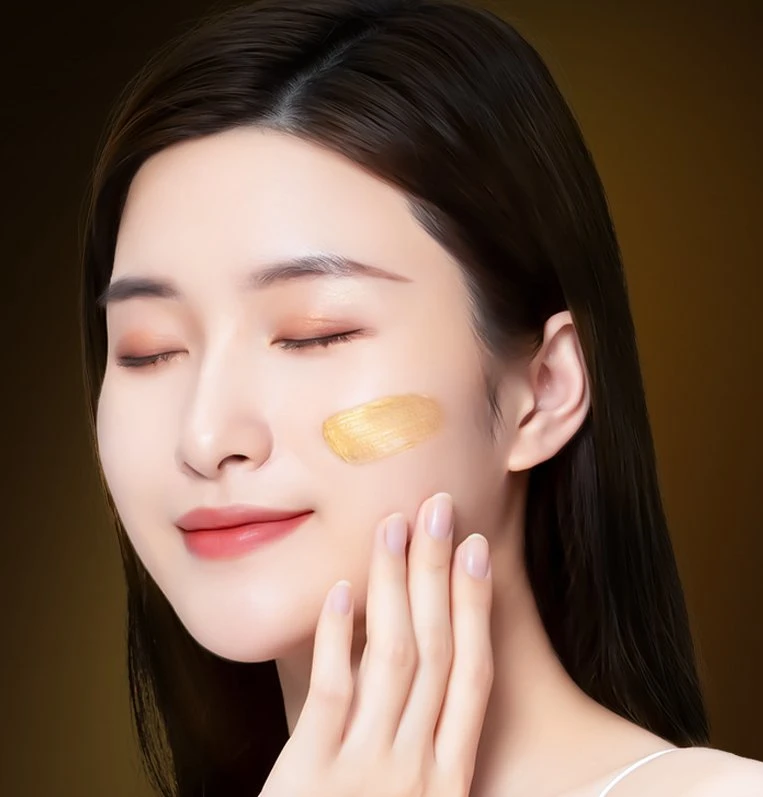 OEM Whitening and Moisturizing Gold Collagen Cosmetic Crystal Facial Mask 24K Gold Hydrogel Collagen Crystal Facial Mask