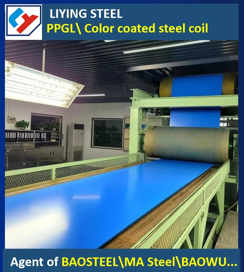 Baosteel Cold-Rolled 0.3-2.0 Ral Blue White Color Coated Steel Coil Aluminum Sheet