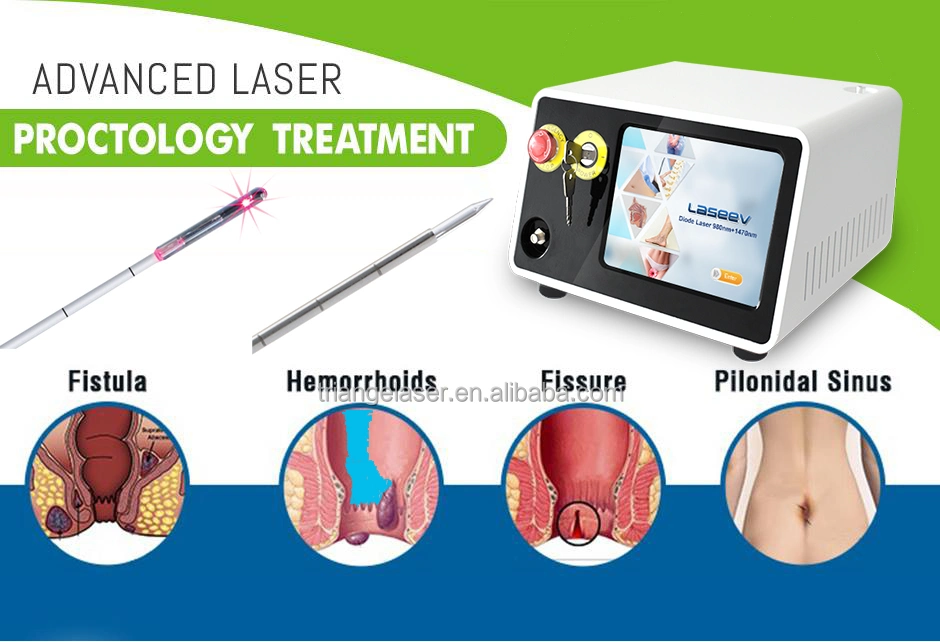 980+1470nm Diode Soft Tissue Cutting Hemorrhoids Removal Laser