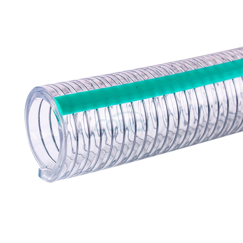 China Wholsale PVC Anti-Static Steel Wire Reinforced Hose Pipe Spring PVC Steel Wire Hose