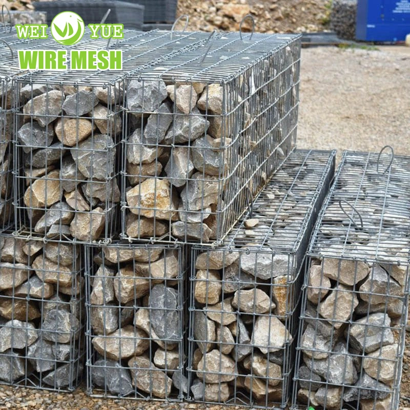 Drahtgitter Box Preise Warenkorb Stone Cage Metall Gabionen Zink-Al Beschichtete Wand Geschweißten Gabion