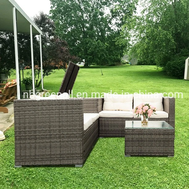 Four-Piece Outdoor Patio Garden Rattan Wicker Home Hotel Sofa Set Furniture