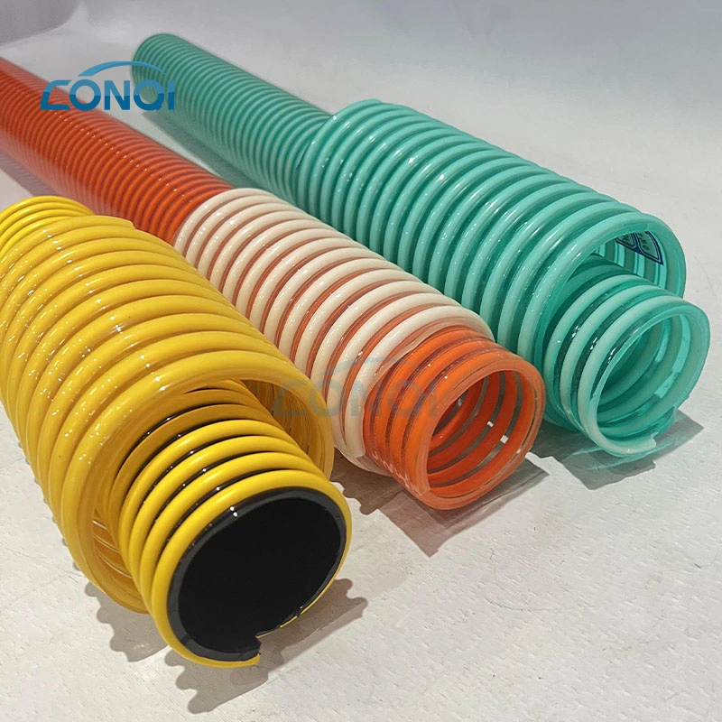 Flexible Plastic Reinforced PVC Helix Water Pump Suction Discharge Spiral Tube Hose