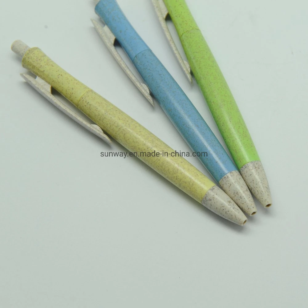 Environmentally Friendly Biodegradable Corn Plastic Ball Pens Blue Ink 1.0mm