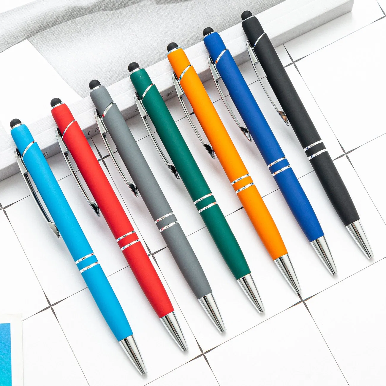 Aluminum Office Stationery Multi-Color Metal Engraved Logo Advertising Gift Pen