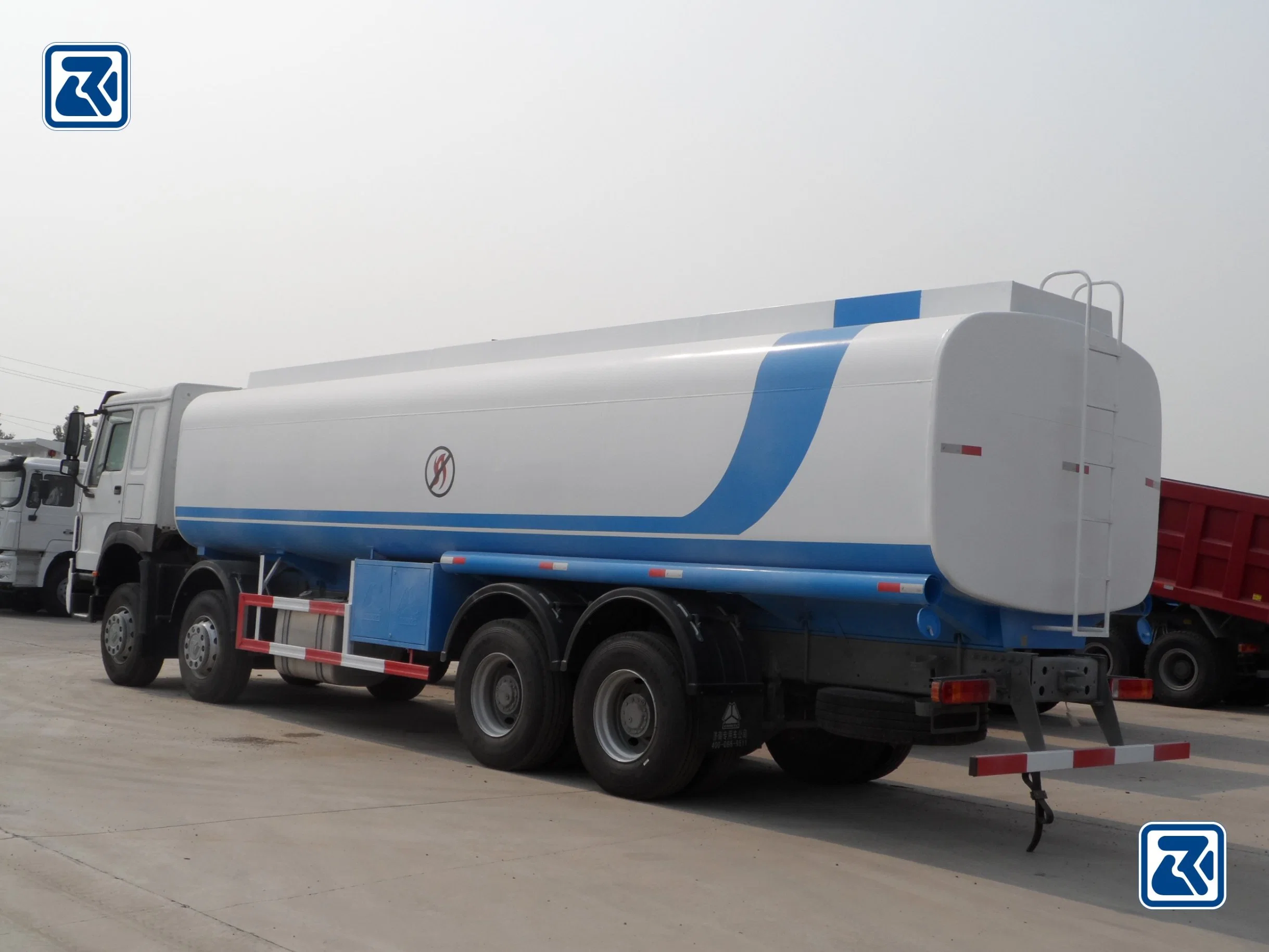 22000~25000liters Large Capacity Liquid Tanker Trailer Semi Fuel Tank Truckget Latest Price