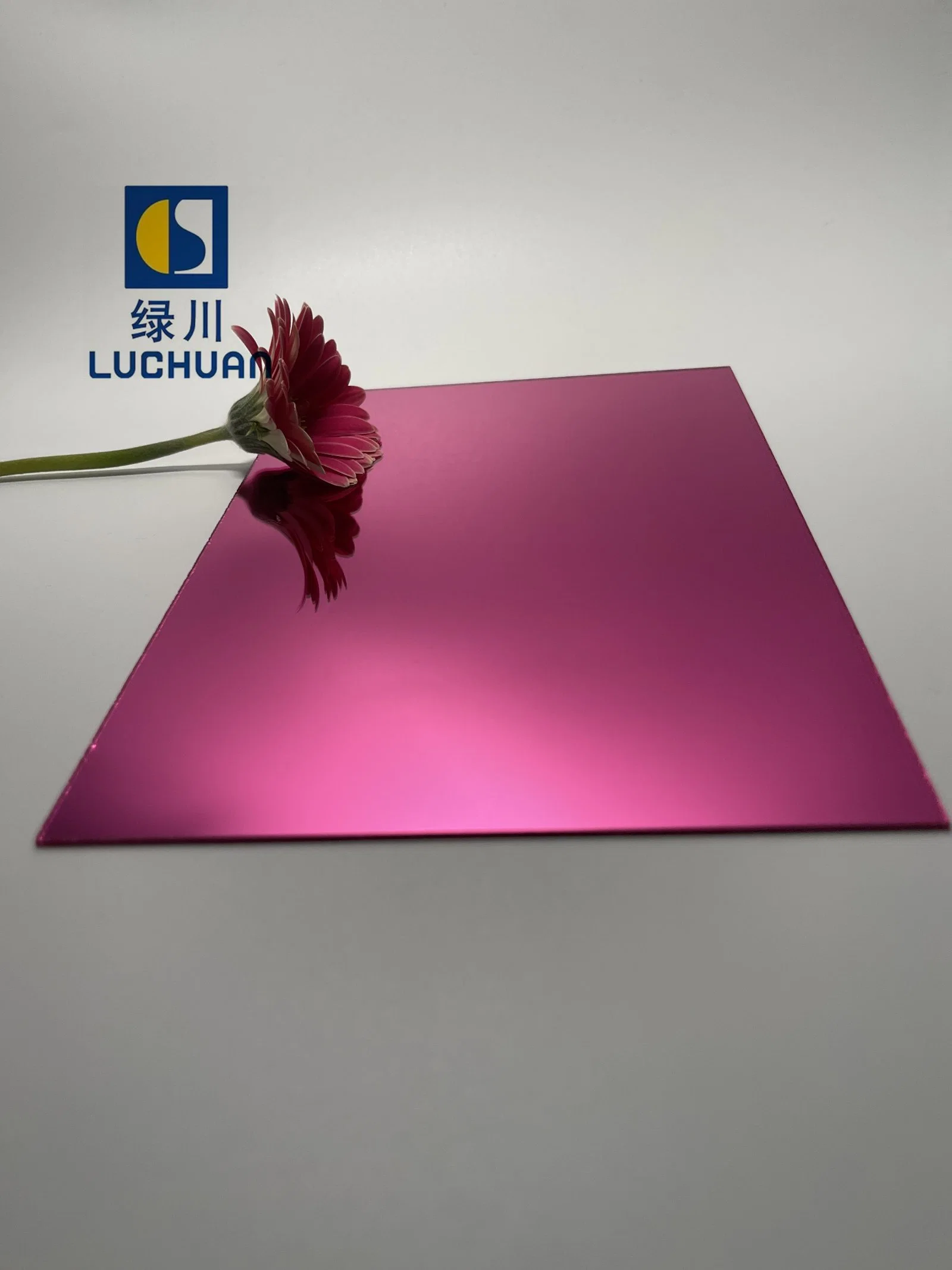 0.8mm Rose Golden Colored Plastic Mirror Acrylic Sheet PMMA Sheet Custom Acrylic Sheet