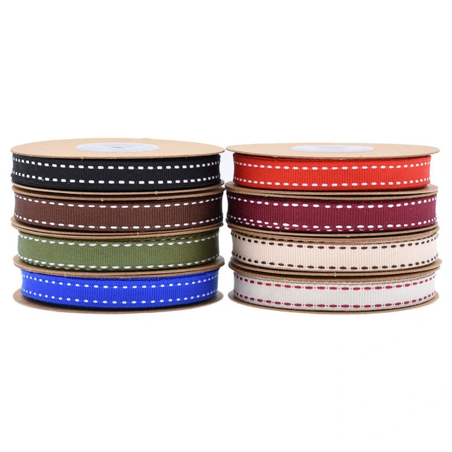 Large Quantity of Grosgrain Ribbon with Printed or Plain