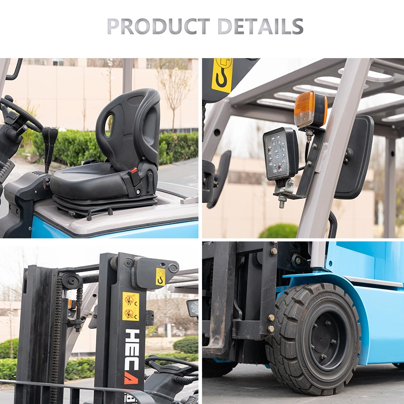 2.0t High Lift Four Fulcrum Balance Hydraulic Electric Forklift with Full-AC Motor