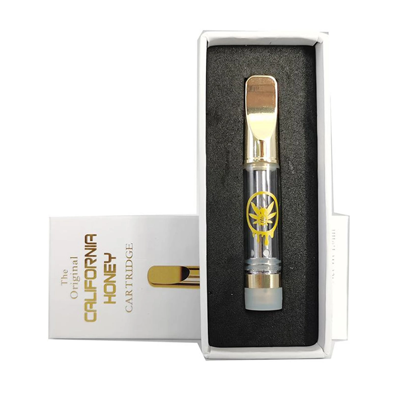 California Honey Gold Cartridge Empty Vape Vaporizer 510 Thread E Cigarettes 0.8ml 1ml Thick Oil Carts with Copper Tip