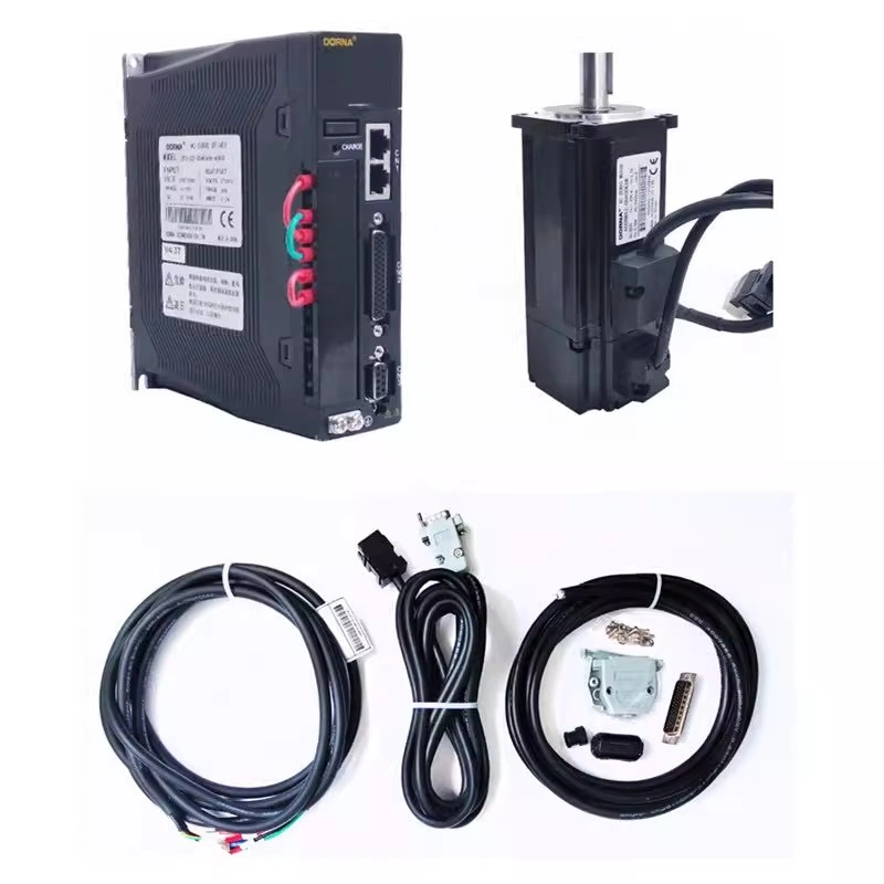 220V Kit de servomotor 100-3000W trifásico Dorna con brida de conductor Talla 40mm 60mm 80mm 90mm 110mm 130mm 150mm 180mm 200mm