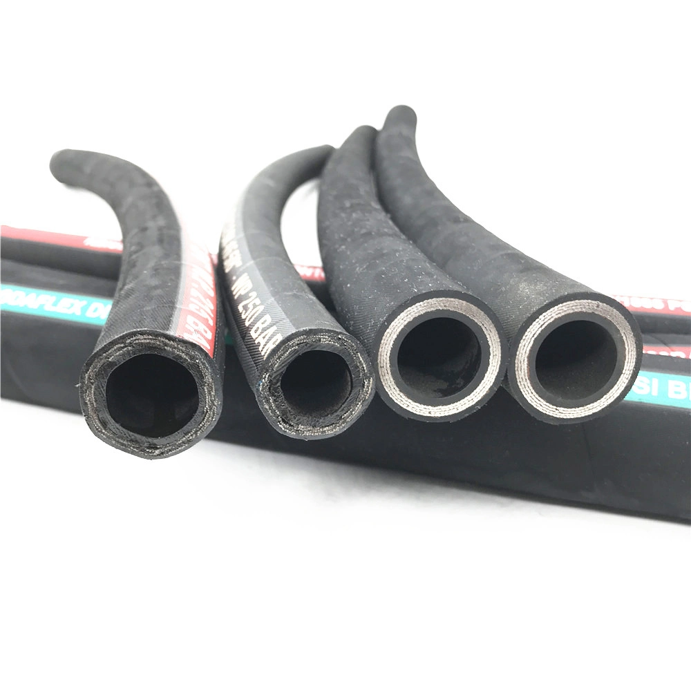 Multilayer Steel Braided High Pressure Hydraulic Rubber Hose SAE100r DIN En Fuel Hydraulic Hose