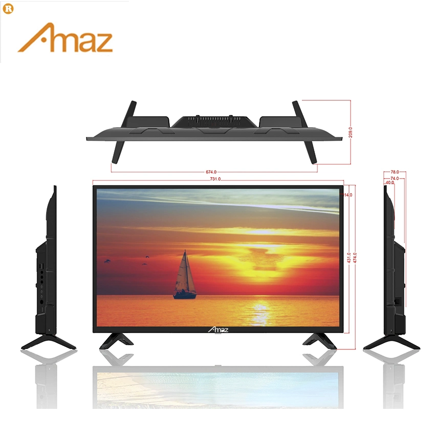 Mayorista Amaz 4K de la televisión de pantalla plana inteligente 32/43/50/55/65 pulgadas TV LED de uso doméstico