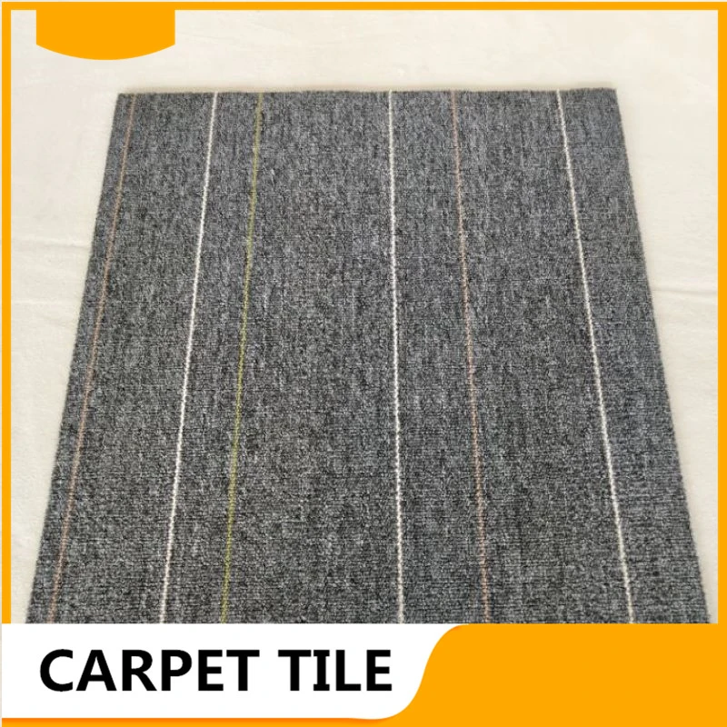 Anti-Slip PVC Backing Stair Treads Level Loop Carpet Tile