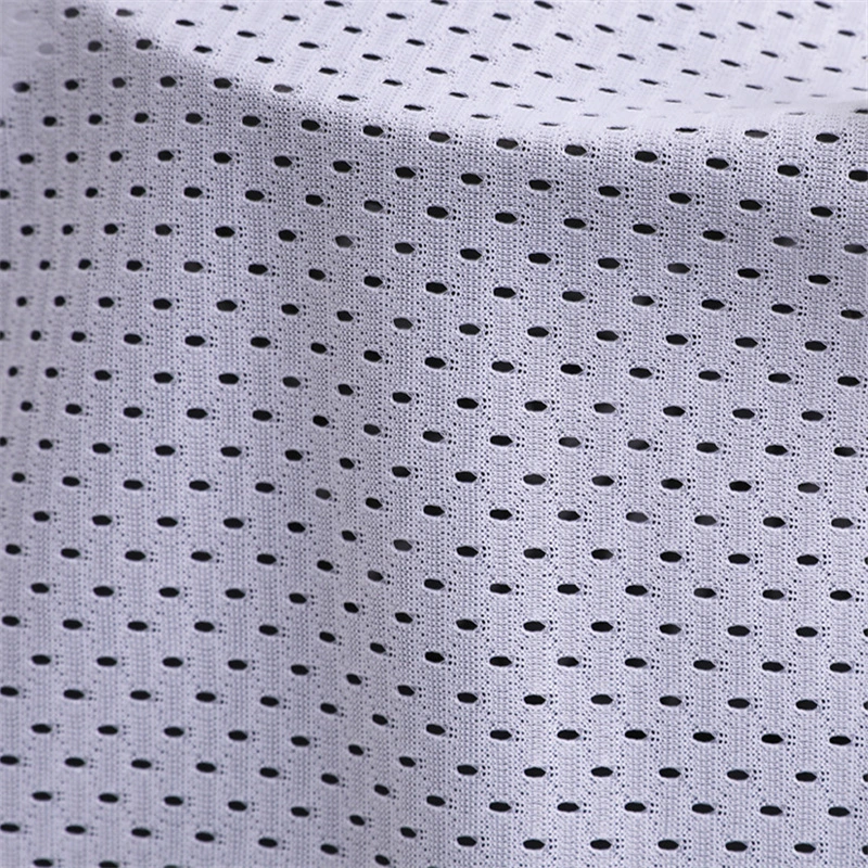 100% Polyester Football Eyelet Mesh Fabric for Athletic Uniforms