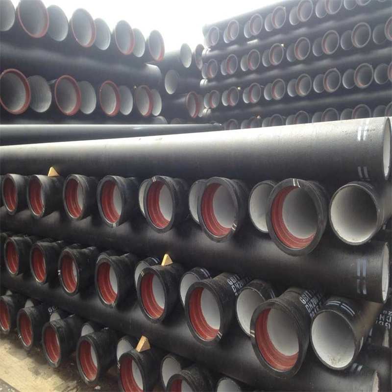 ISO2531 K7 K8 K9 Ductile Iron Pipe En545 En598 Pn16 En545/En598 6m DN300 DN900 Black Steel Pipe