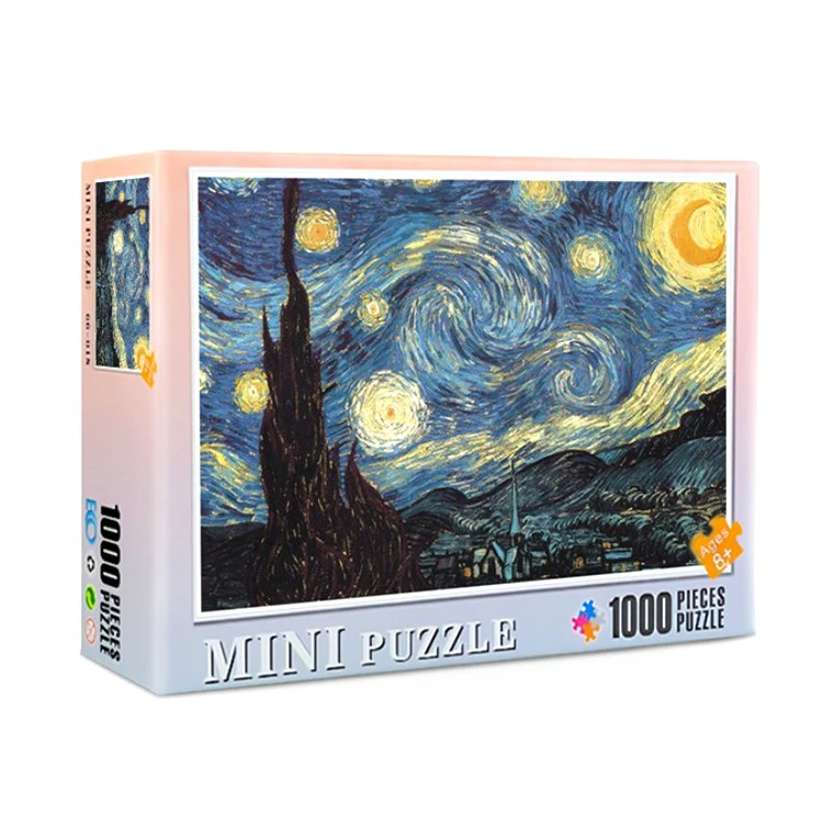 Mundialmente famosa pintura de 1.000 peças Mini Puzzle Brinquedos