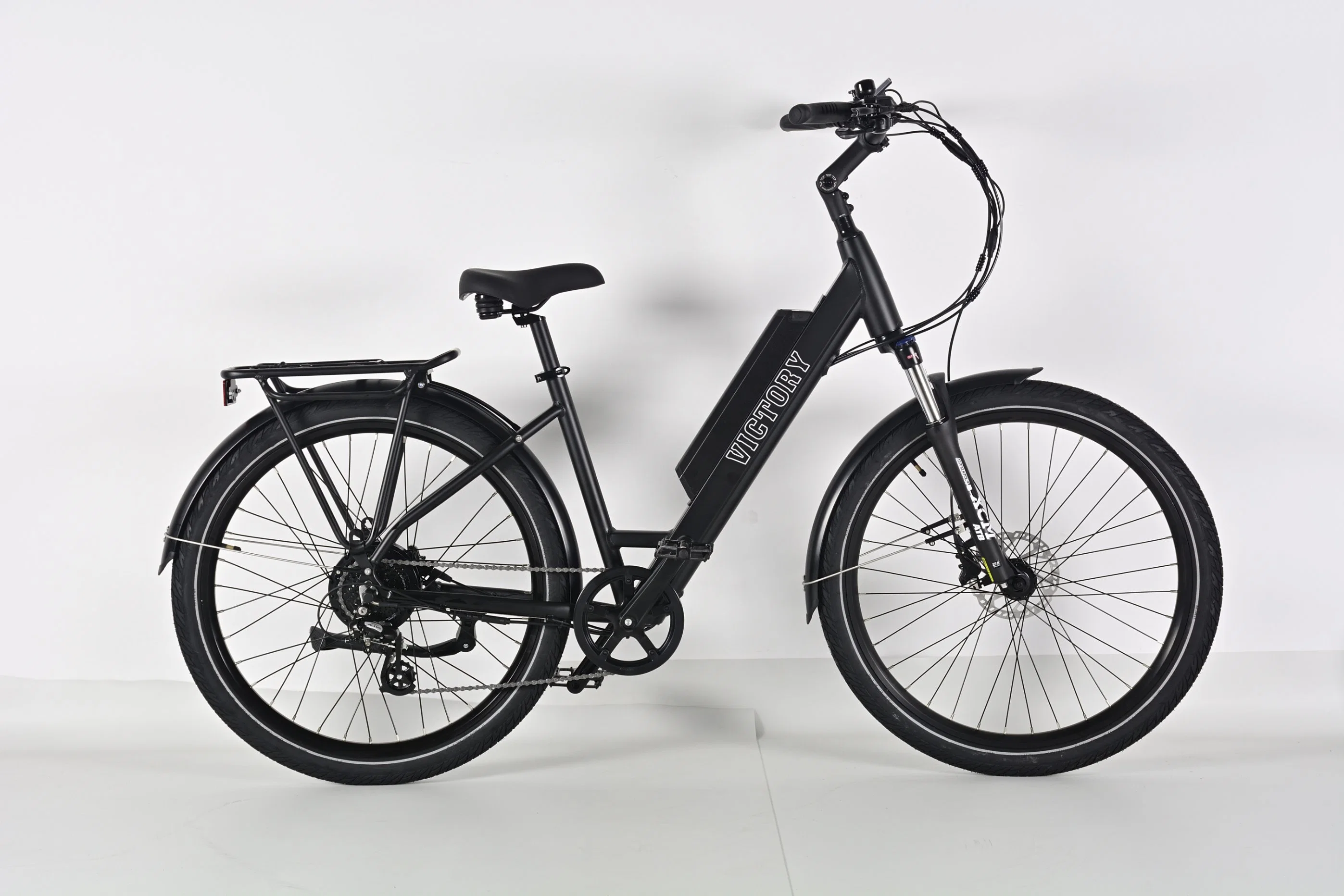 Forma de V Ciudad Ebike urbano barato bicicleta eléctrica con 500W Bafang hembra del motor E-Bici de trayecto