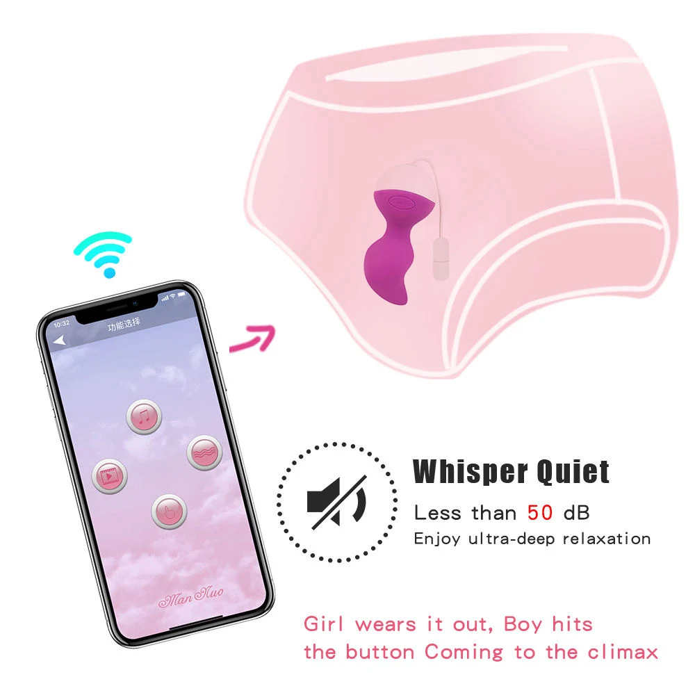 Vibrators Egg G-Spot Stimulator Silicone Vibrating Vagina Balls Mute Waterproof APP Smart Vibrator for Woman Masturbating