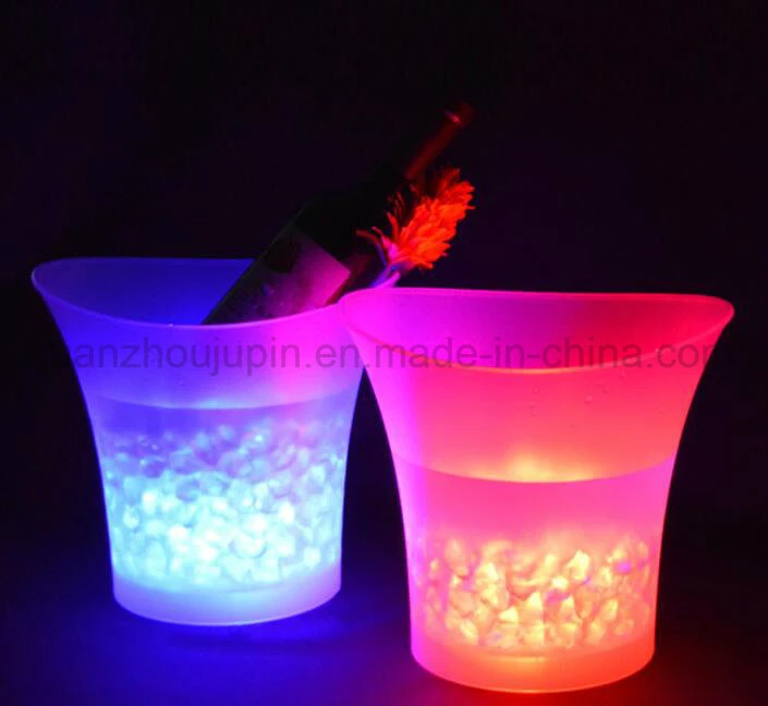 OEM Logo plástico luminoso LED Ice Bucket