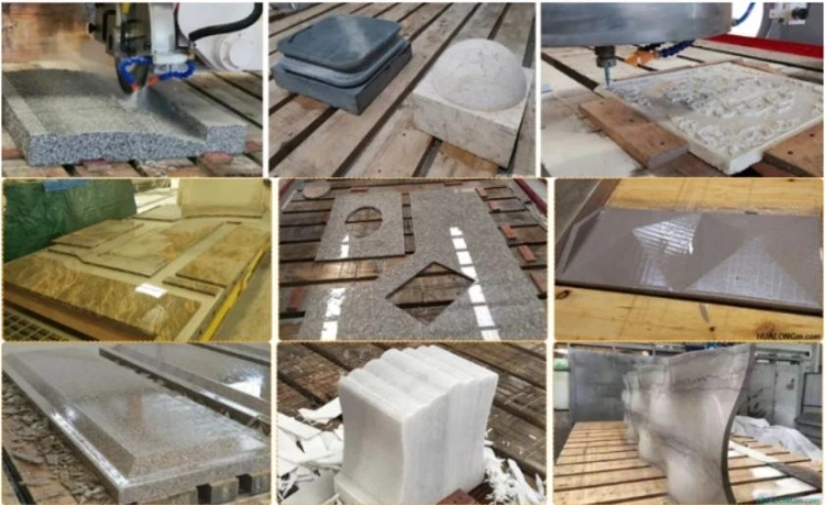 Italien Software 5 Achse CNC High Speed Brücke Granit Marmor Fliesenschneider Steinschnitt und Spüle Schneiden Fräsen Graviersäge Maschine in Amerika und Indien