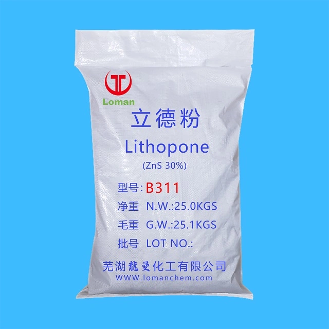 China Factoty 28% 30% Lithopon Pigment für Lackgummi, Polyolefin, Vinylharz, ABS verwendet