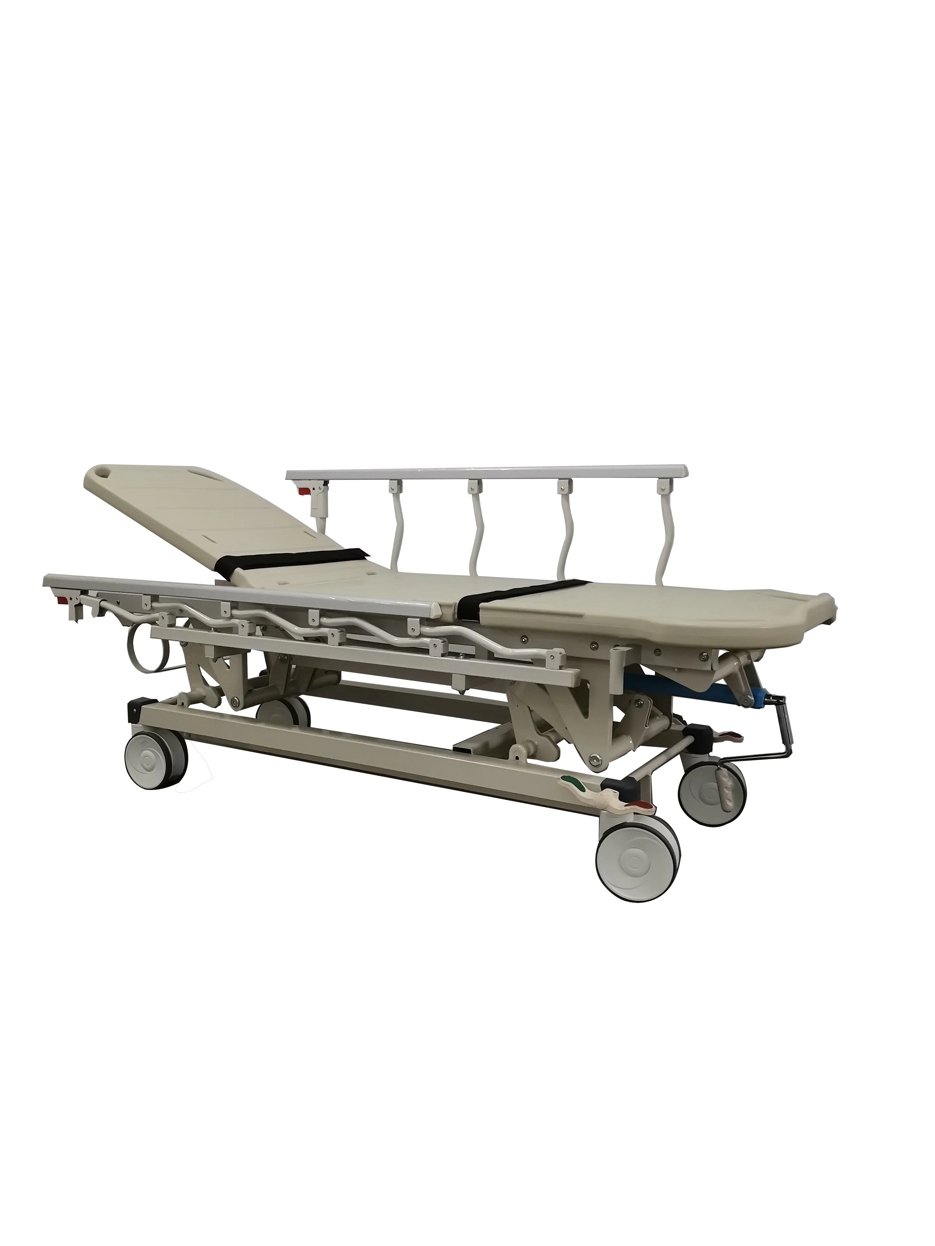 Mn-SD006 Medical CE&ISO Aluminum Alloy Side Rail Emergency Cart Medical Stretcher