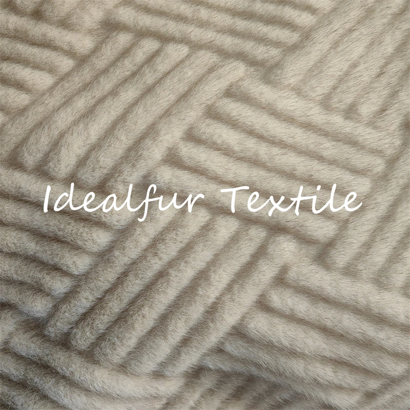 Super Soft Embossed Mink Faux Fur Fabric