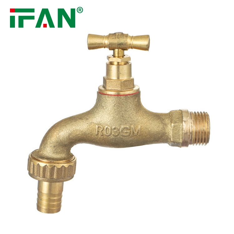 Ifan Factory Plumbing Material Brass Garden Water Taps Durable Copper Bibcock