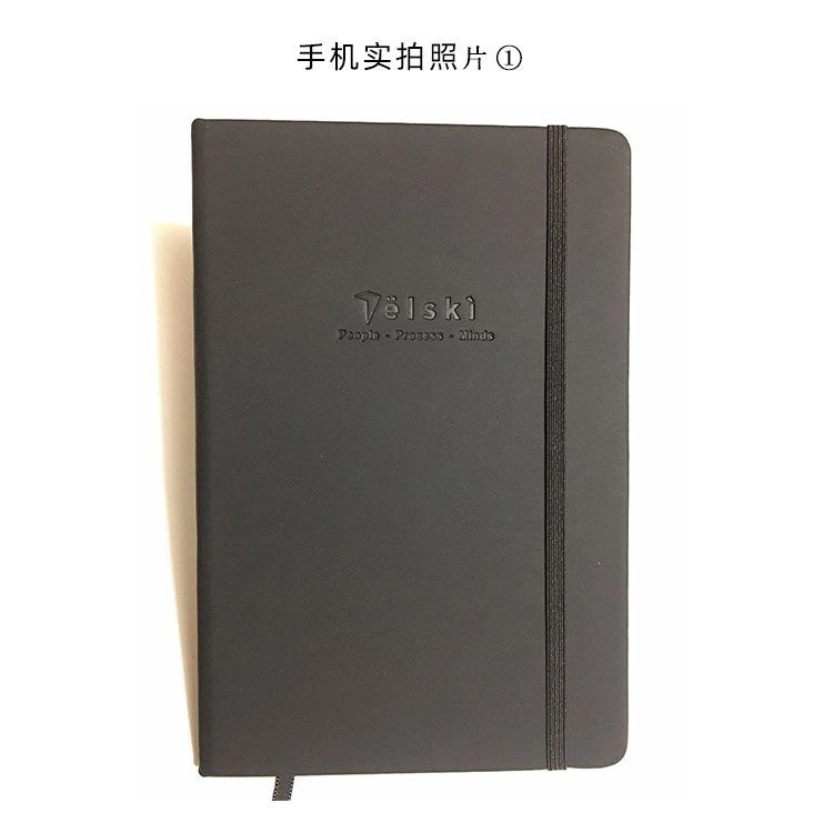 Black Soft Touch Leather Cover in Custom Notebook with Notebook Planner for Budget Planner Notebook