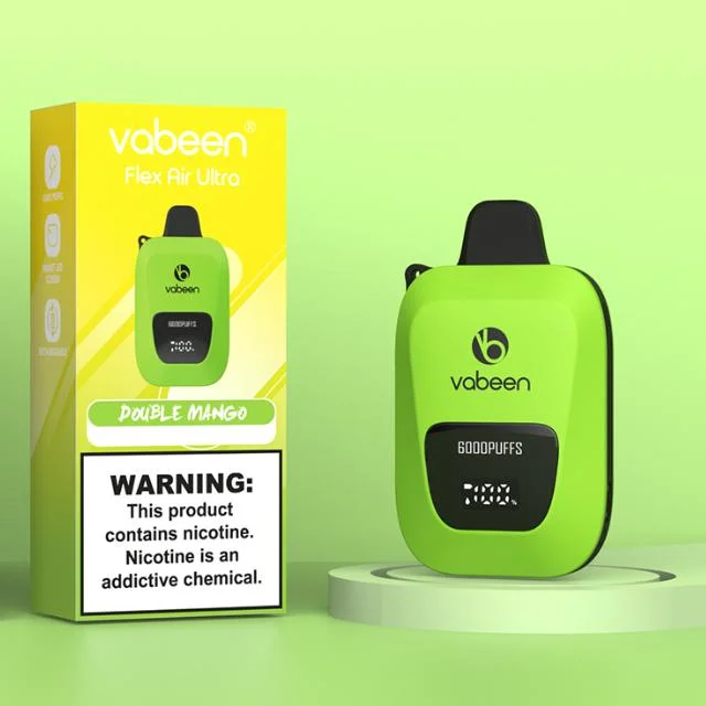 Fashionable Digital Display Vapes Vabeen 6000 Puffs Disposable/Chargeable Vape Flavors Optional vape