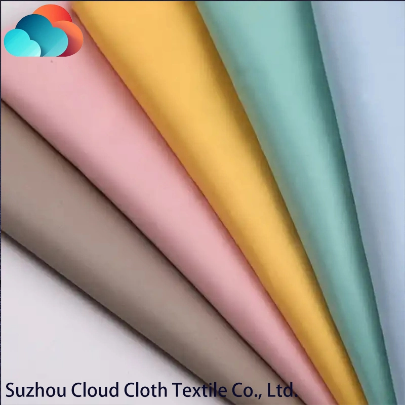 100% Polyester Pongee Fabric PVC Coating Poly Twill Fabric for Down Jacket and Mater