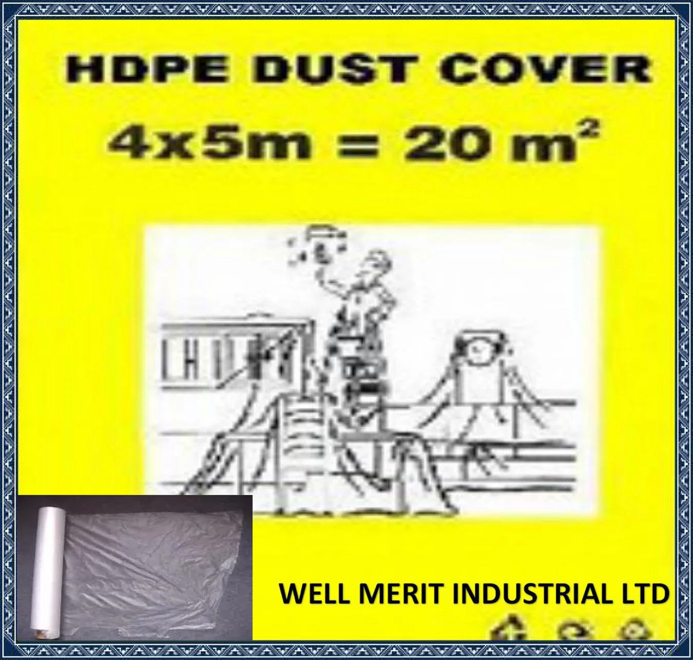 New Virgin Material or Recycled Materials Plastic Dust Sheet PE Drop Sheet