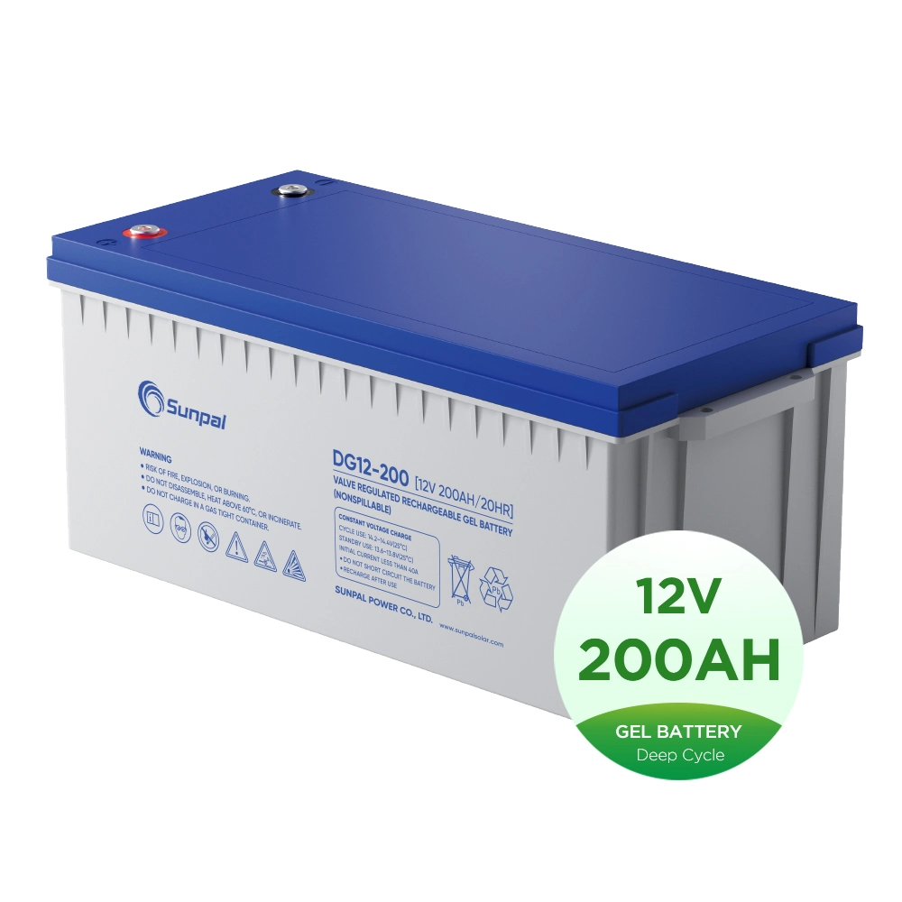 Baterías solares de carbono de plomo 100Ah 200Ah 12V Batería de gel de Almacenamiento de Energía Solar