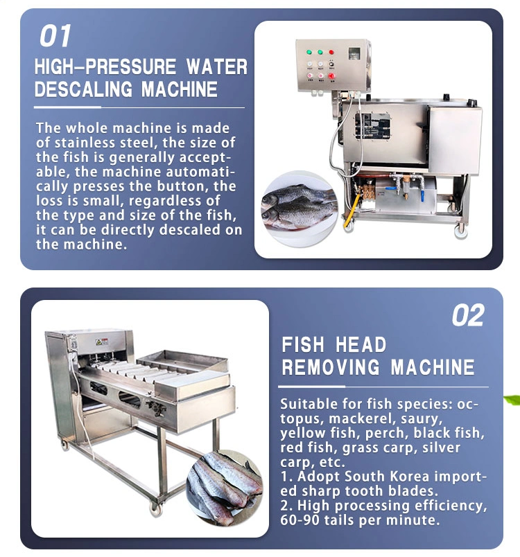 Automatic Salmon Sardine Tuna Sardine Fish Slicer Cleaning Cutting Processing Making Machine Price