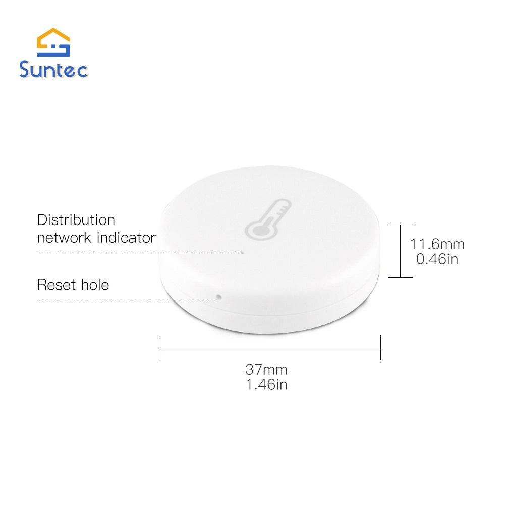 Smart Zigbee Indoor Humidity Thermometer Temperature and Humidity Sensor