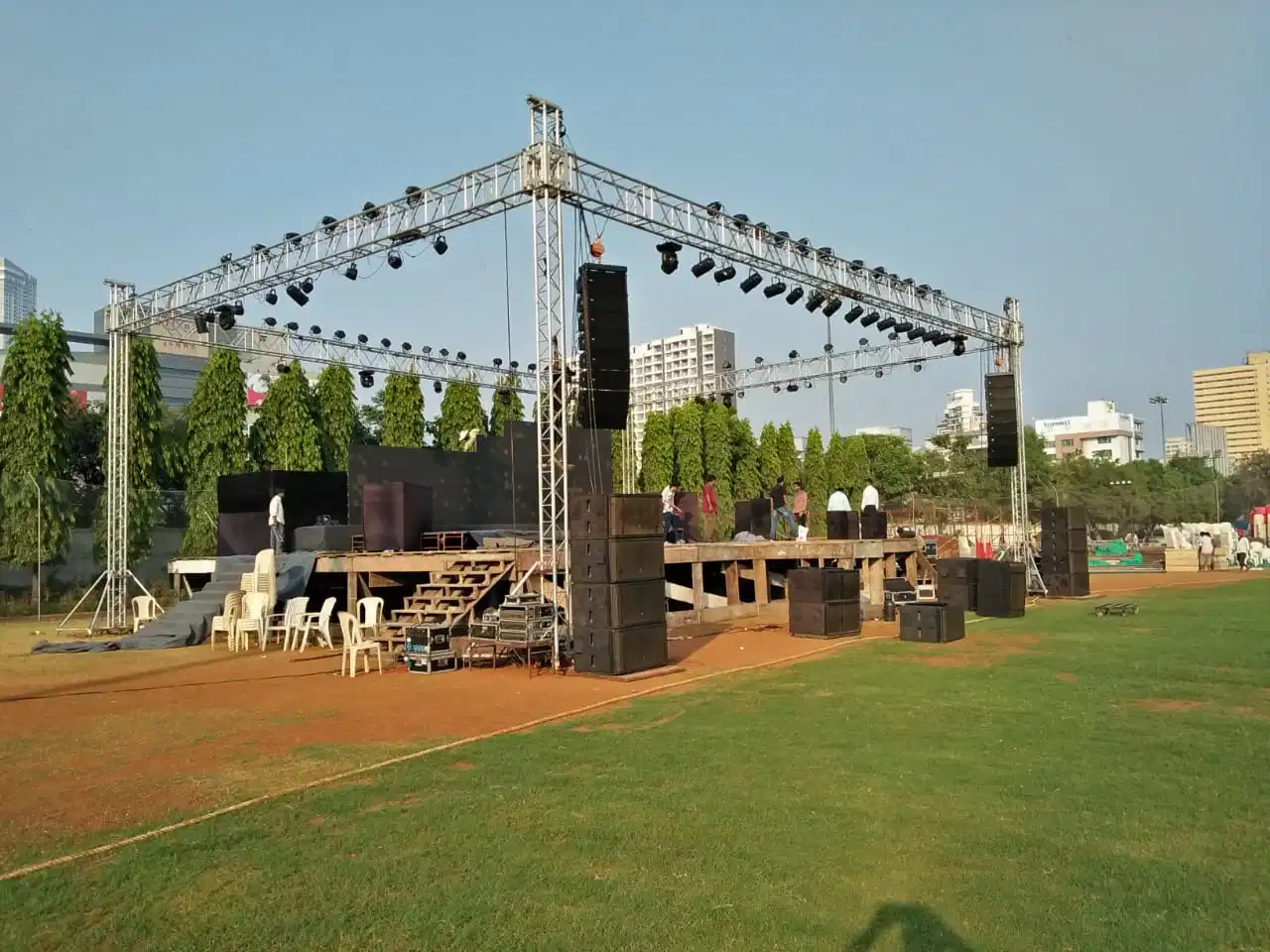 Outdoor Aluminum DJ Concert Aluminum Stage LED Speaker Truss