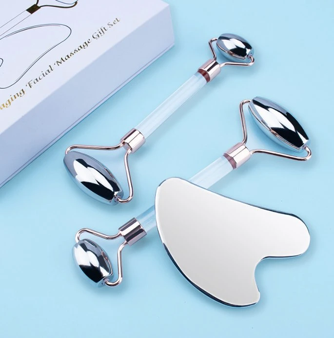 Beautry OEM Productos de Acero Inoxidable Gua Sha de metal en forma de corazón Gua Sha Masaje Facial de acero inoxidable de la herramienta de Gua Sha