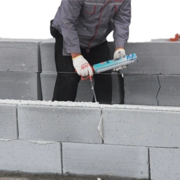 Adhesivo de poliuretano de alta calidad de construcción de la separación de relleno de espuma de poliuretano para Bricklaying Alc Ladrillos de la junta