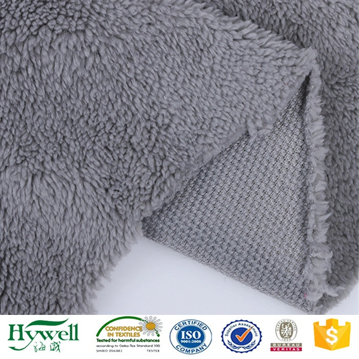 100% Polyester Faux Fur Sheepskin Fabric for Blanket